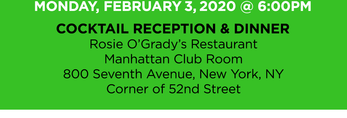 Cocktails Reception and Dinner