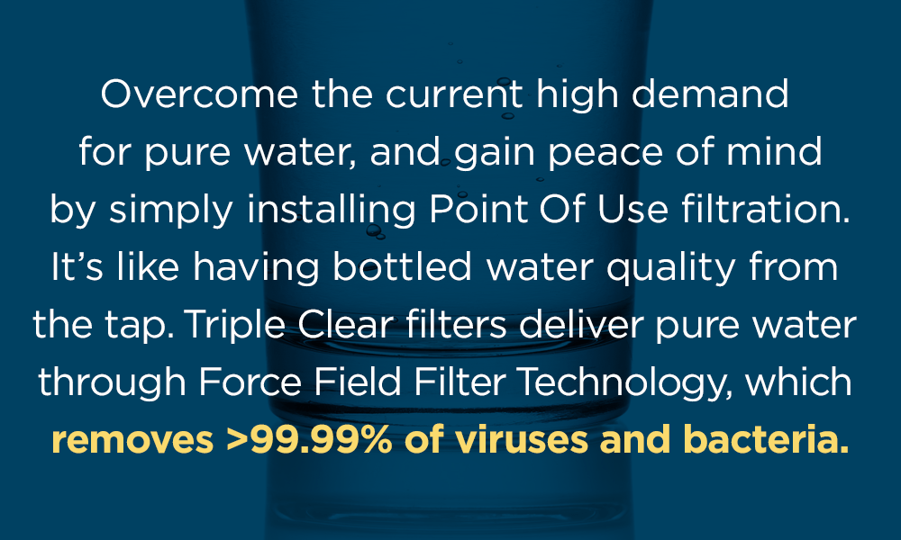Triple Clear Point of Use Filters